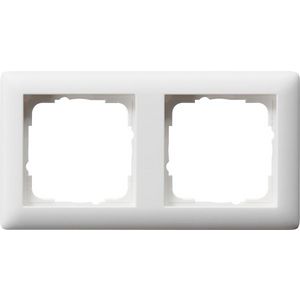 Afdekraam 2-voudig Gira Standard 55 zuiver wit m