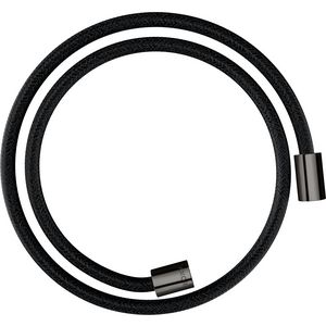AXOR ShowerSolutions Textile shower hose 1.25 m met cylindrische moer Polished Black Chrome
