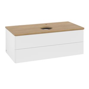 Wastafelonderkast Antao 1000x360x500mm White Matt Lacquer K20051MT