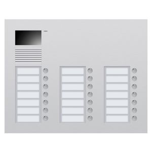 Inbouwbuitenpost met 21 bellen en kleurencamera