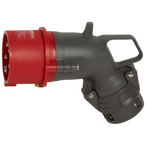 Hoek contactstop 400V 16A 5P IP44 kusntstof Hypra