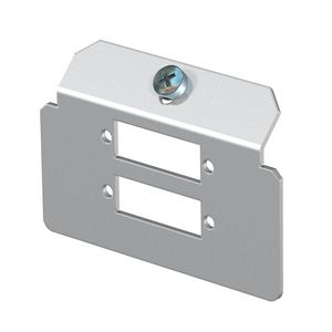 Dragerplaat 2 x gatenpatroon type L rvs A2 1.4301
