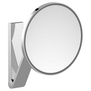 Cosmeticaspiegel /rond/verlicht 1 kl./z kabel alu. Finisch