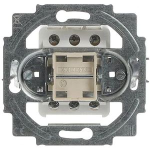 Inbouw wipschakelaarsokkel 2-polig wissel 10A 250V AC (2000/6/2 US)