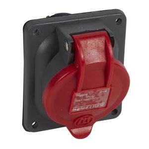 Inbouw Wandcontactdoos 440V 16A 4P IP44 kunstst. blauw Hypra