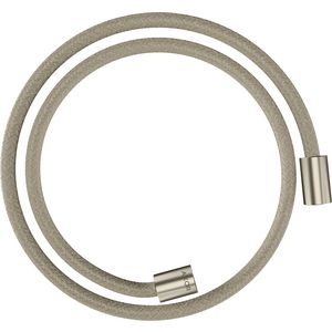 AXOR ShowerSolutions Textile shower hose 1.25 m met cylindrische moer Brushed Nickel