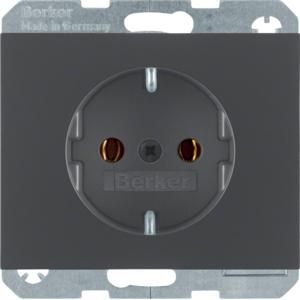 Wandcontactdoos RA schroef berker K.1/K.5 antraciet