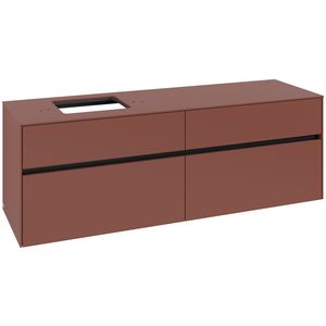 Wastafelonderkast Collaro 1600x548x500mm Wine Red C135B0AH