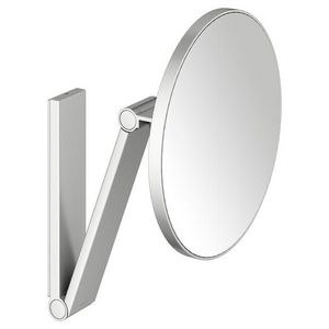Cosmeticaspiegel wandmodel rond roestvrij staal finish