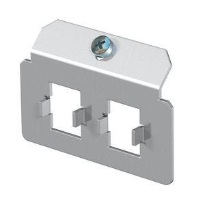 Dragerplaat 2 x gatenpatroon type N rvs A2 1.4301