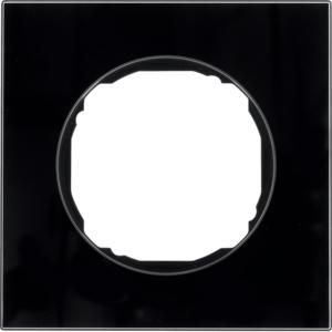 Afdekraam 1-v vlak berker R.8 glas zwart