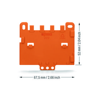 Trekontlastingsplaat bevestigingsadapter 221 of 222 VVE=10