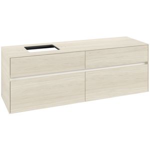 Wastafelonderkast Collaro 1600x548x500mm White Oak C135B0AA