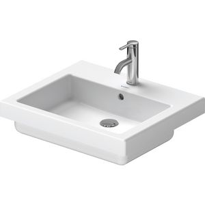 VERO #031555 inbouwwastafel 550mm wit met kraangat met overloop