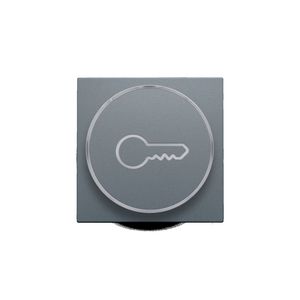 Afwerkingsset doorschijnende ring sleutelsymb. 6A blue grey