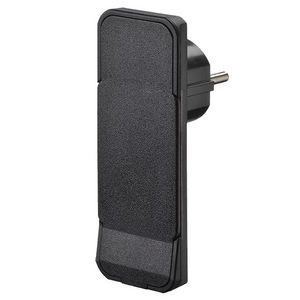 Flat plug RA zonder kabel zwart