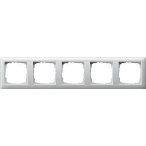 Afdekraam 5-voudig Gira Standard 55 zuiver wit