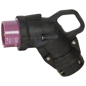 Hoek contactstop 24V 16A 2-polig IP44 rubber Hypra