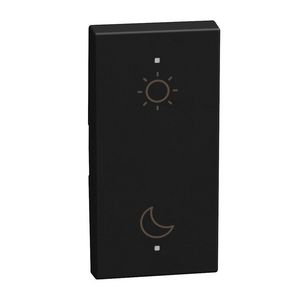 Light Now toets pictogram dag-nacht MyHOME 1 module zwart