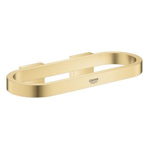Selection handdoekring v zeepschaal en douchetray 41035GN0 cool sunrise geborsteld (mat goudkleurig)