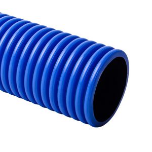 Rol a 25mtr. Mantelbuis HDPE blauw dubbelw. DN160 incl. trekdraad + aansl.mof