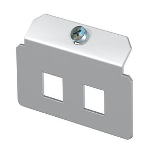 Dragerplaat 2x gat 13, 15x13,1 GLAS rvs A2 1.4301