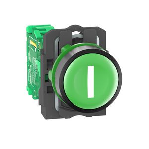 Draad- en batterijloze drukknop Kunststof Groen MarkeR