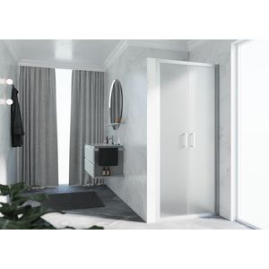 Deur Zep 2.0 2B 66 2-Delige Klapde.66-72 Satin Glas MatChr.