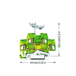2-etageklem 4-draads aardklem 2,5mm² 280-517 VVE=50