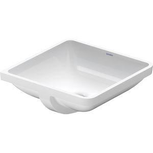STARCK 3 #030543 inbouwwastafel 465mm wit zonder kraangat met overloop