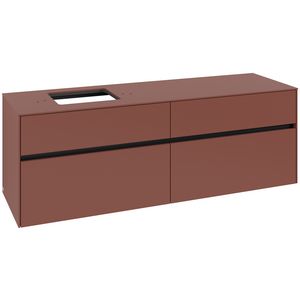 Wastafelonderkast Collaro 1600x548x500mm Wine Red C13500AH