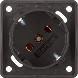 Wandcontactdoos RA diagonaal 45gr. schroef berker Integro br
