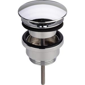 Afvoerplug Visign V1  messing verchroomd Ø63mm  1.1/4" niet afsluitbaar