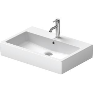 VERO #045470 wastafel 700mm wit met kraangat met overloop