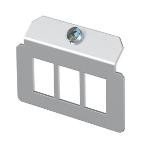 Dragerplaat 3 x gatenpatroon type A rvs A2 1.4301