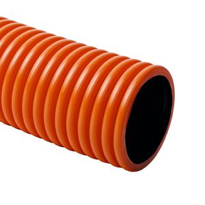 Rol a 50m. Mantelbuis PE-HD 110X82mm Oranje incl.trek VVE=40