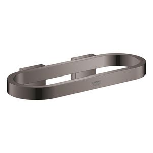 Selection handdoekring v zeepschaal en douchetray 41035A00 hard graphite (donker grijs)