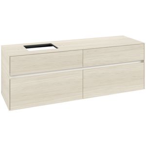 Wastafelonderkast Collaro 1600x548x500mm White Oak C13500AA