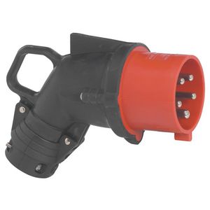 Hoek contactstop 400V 32A 5P IP44 rubber Hypra