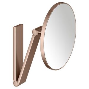 Cosmeticaspiegel wandmodel rond rood goud geborsteld
