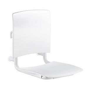 Douchezitje afneembaar extra comfort RVS wit epoxy