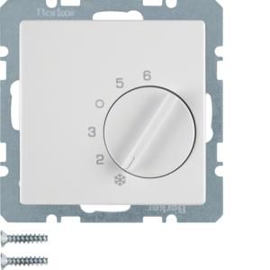 Kamerthermostaat wissel berker Q.1/Q.3/Q.7 polarwit fluweel