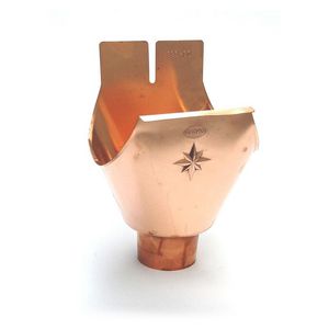 Koperen trechteruitloop M333/100 mastgoot