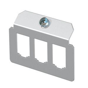 Dragerplaat 3 x gatenpatroon type B rvs A2 1.4301