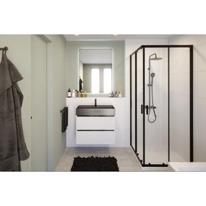 Hamar 2.0 R207 douchecabine 80x80x200 square zwart