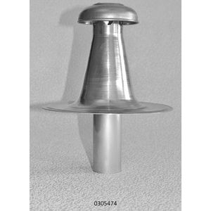 Platdakontluchting aluminium dubbelwandig 50mm