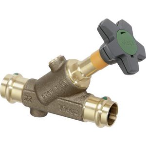 Vrijstroomafsluiter Met Sc 18 brons/blank