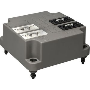 Connectordeksel 3640 Winsta 2x3P zwart 2x3P wit aansl. VVE=5
