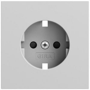 Res-onderdeel: afdekking wandcontactdoos met randaarde Safety Plus System 70 gris m(gel.)