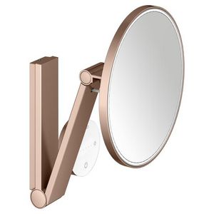 Cosmeticaspiegel wandmodel vierk/verl. rood goud geborsteld